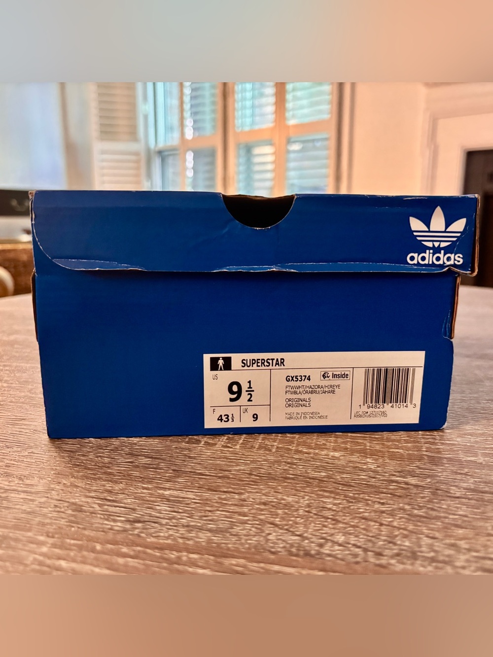 adidas White Multicolor Watercolor Print Superstar Sneakers - Picture 2 of 9
